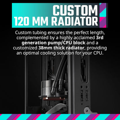 Cooler Master NR100-ZNNN85-SL0 NCORE 100 MAX ITX PC Case - Bronze