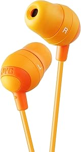JVC HAFX32D Marshmallow In-Ear Headphones - Orange
