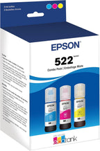 Epson T522520-S 522 EcoTank Ink Bottle Set - Color Combo Pack