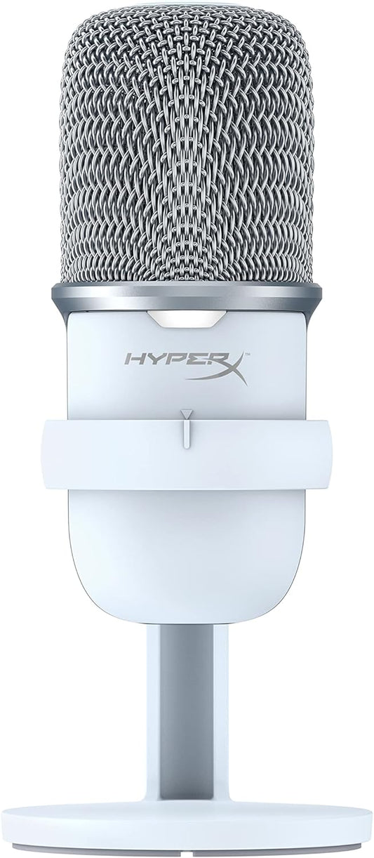 HyperX 519T2AA SoloCast USB Condenser Gaming Microphone - White