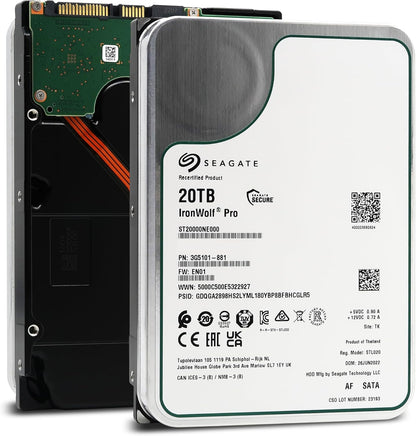 Seagate ST20000NE000 IronWolf Pro 20TB NAS HDD Renewed