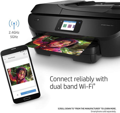 HP 7855 Envy Wireless Photo Printer (Renewed)