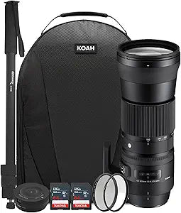 Sigma 150-600mm 5-6.3 Contemporary Lens Canon Bundle