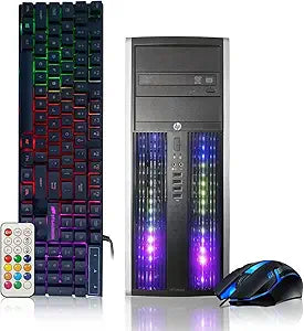 HP Quad Core i5 Gaming Tower PC (Renewed)