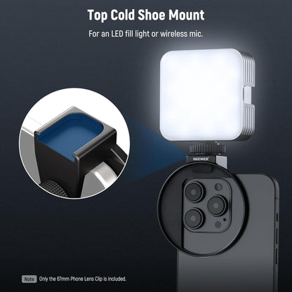 Neewer LA006 67mm Phone Filter Mount Clip Cold Shoe