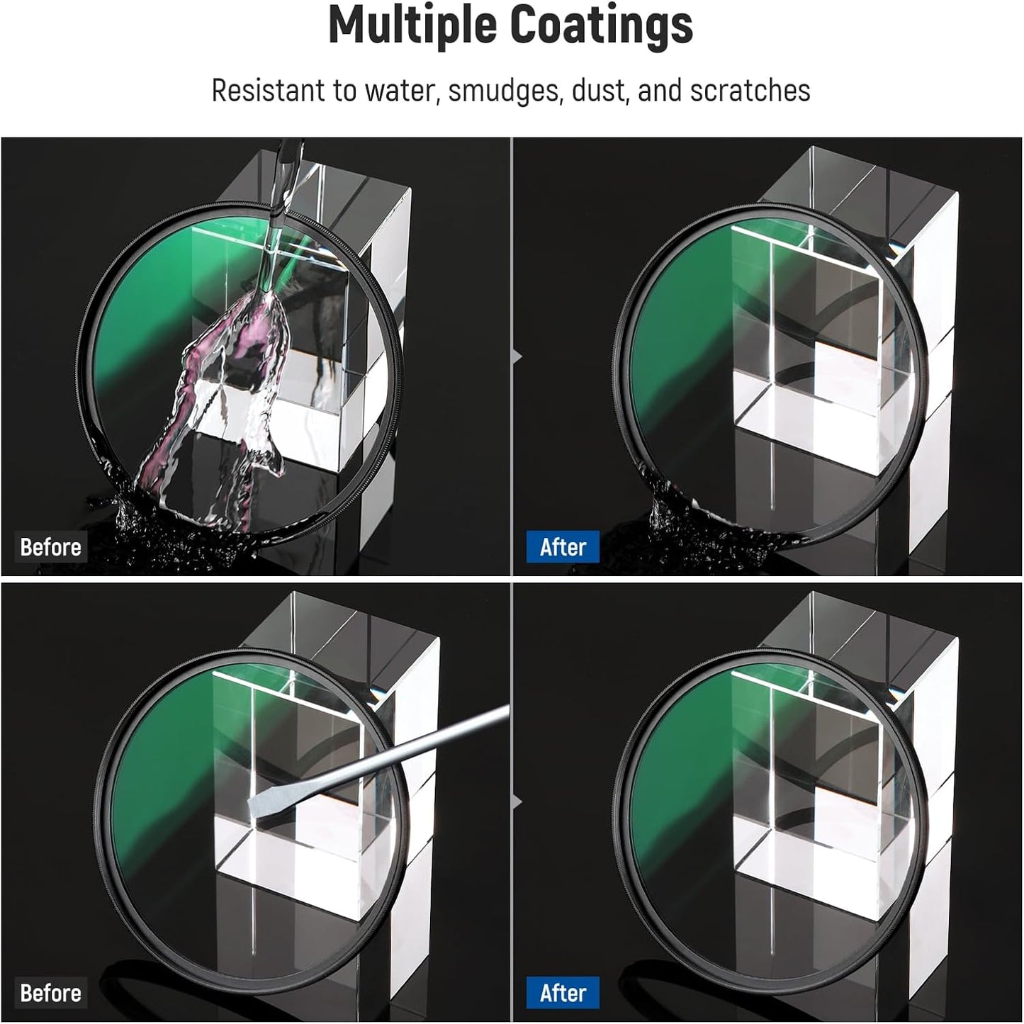 Neewer 10103739 58mm UV CPL ND4 Lens Filter Kit