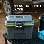 Pelican 8 QT Cooler Personal Lunch Box - Gray/Green