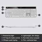 Logitech 920-003472 K750 Wireless Solar Mac Keyboard