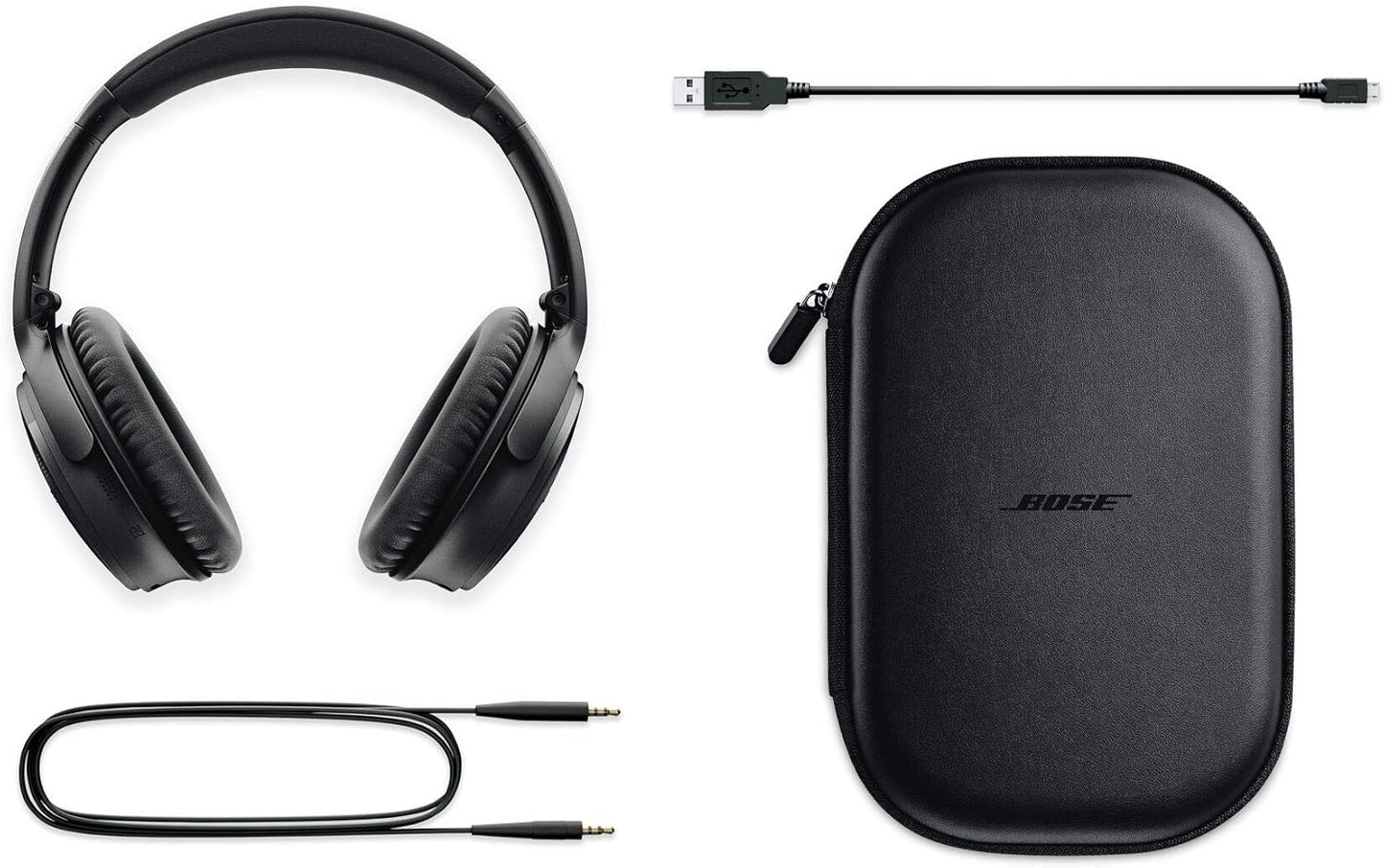 Bose QuietComfort 35 II Black Wireless Headphones (Renewed)