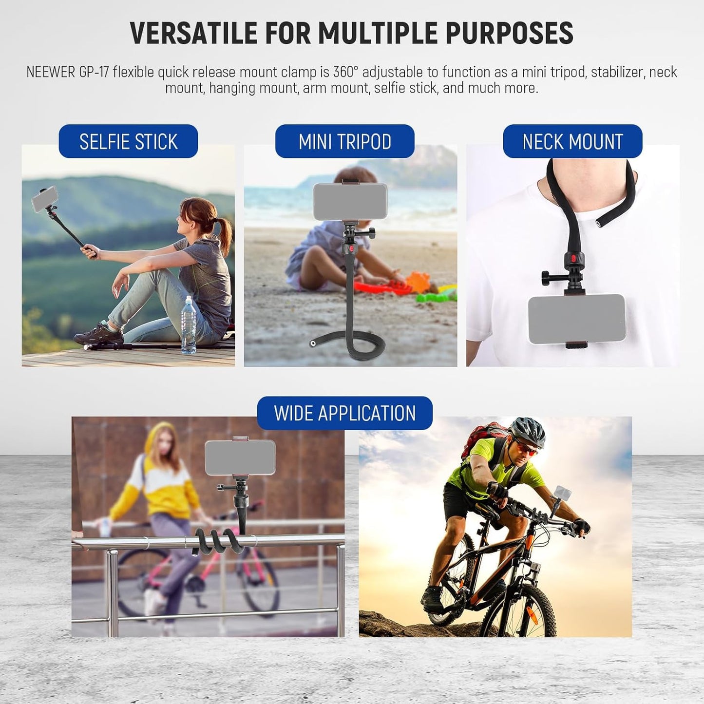 Neewer 10103725 Flexible Phone Camera Mount