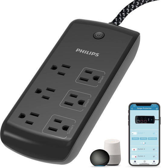 Philips SPP9068BF/37 6-Outlet Wi-Fi Surge Protector
