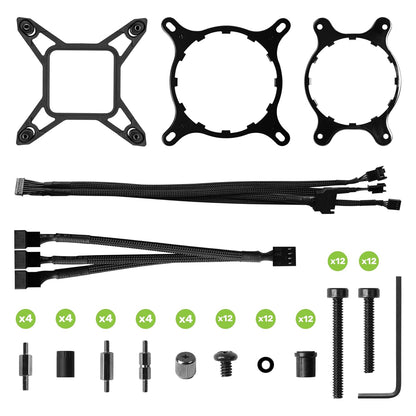 EVGA 400-HY-CX36-V1 CLCx 360mm LCD AIO CPU Cooler