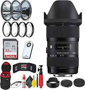 Sigma 210101 18-35mm f/1.8 DC HSM: Canon EF Lens Kit