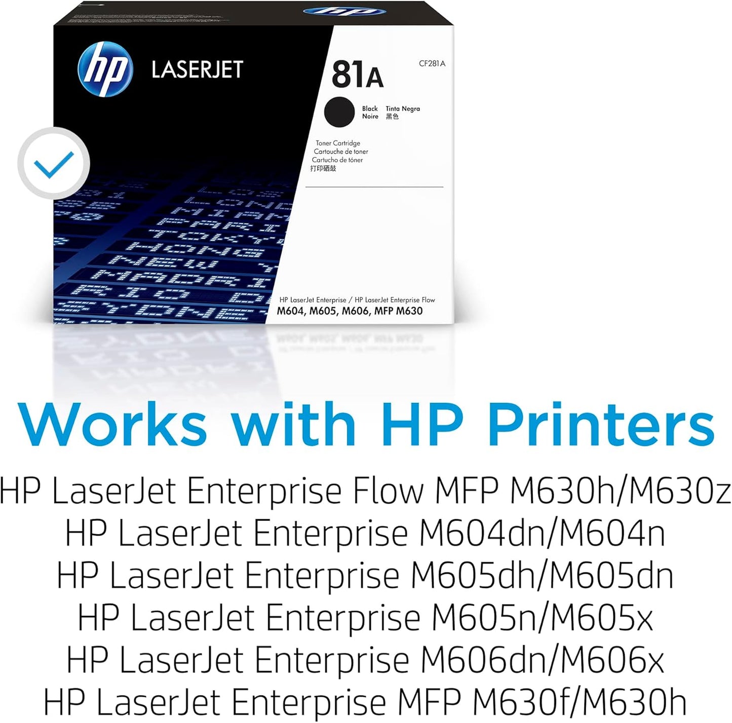 HP CF281A 81A Black LaserJet Toner Cartridge