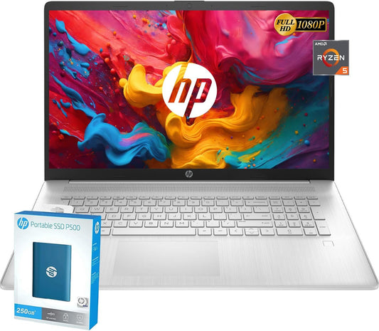 HP Laptop, 17", Ryzen 5, 32GB, 1TB SSD, Windows 11 Pro