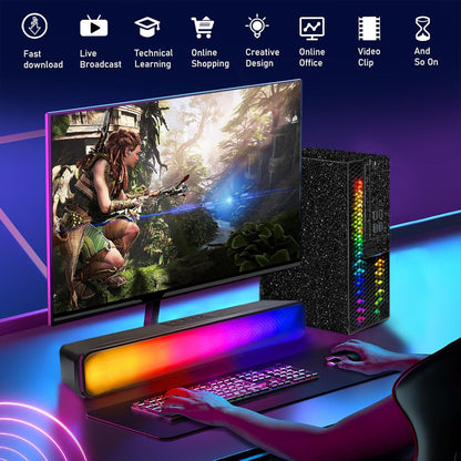 Dell Core i5 RGB Gaming Desktop Computer GT 1030 (Renewed)
