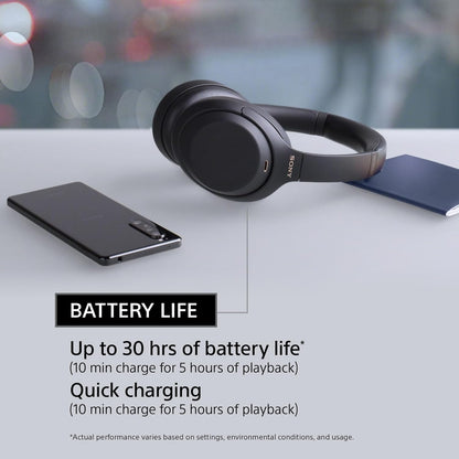 Sony WH1000XM4/B Noise Canceling Wireless Headphones Black