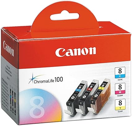 Canon 0621B016 CLI-8 Color Ink Tank 3-Pack