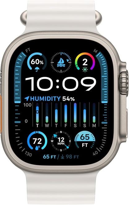 Apple Watch Ultra 2: 49mm GPS + Cellular Titanium (Renewed)