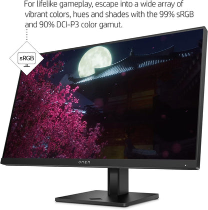 HP 780D9AA#ABA OMEN 24" 165Hz Gaming Monitor (Renewed)