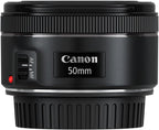 Canon 0570C002 EF 50mm f/1.8 STM Lens - Fast Prime (Renewed)