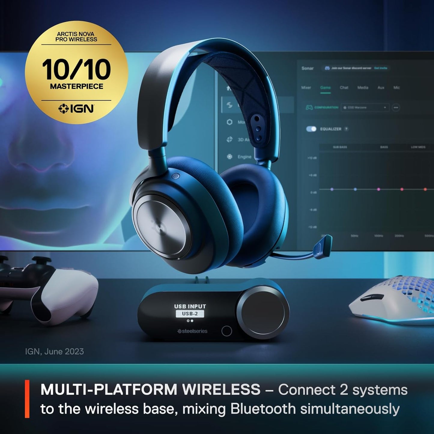 SteelSeries 61522 Arctis Nova Pro Wireless Headset