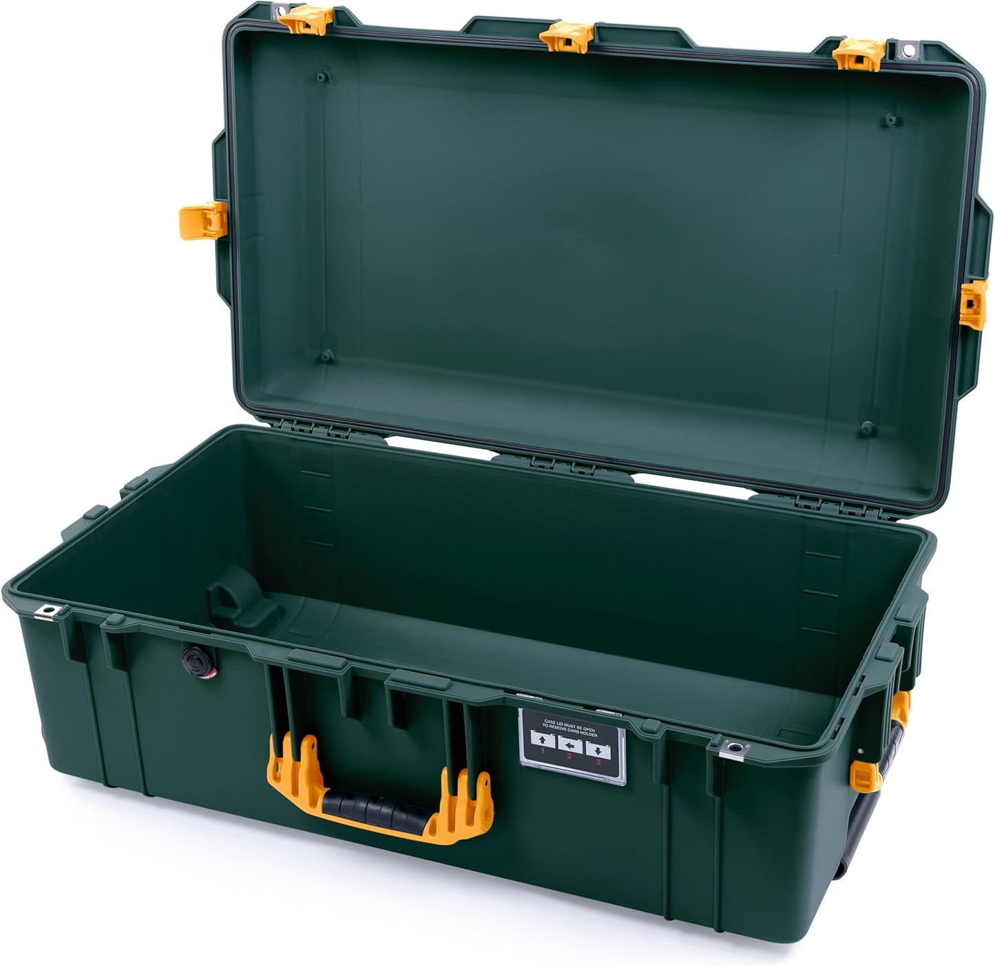 Pelican 1615NF Air Case - Trekking Green with Yellow Handles (Empty)