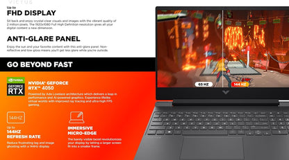 HP Victus Gaming Laptop Ryzen 5 RTX 4050 144Hz FHD