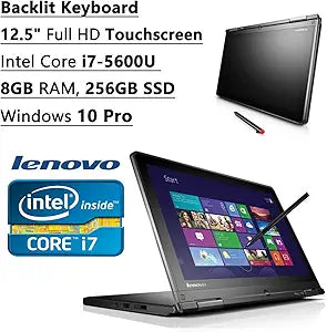 Lenovo Thinkpad 12.5" FHD Touchscreen Ultrabook i7 8GB 256GB SSD