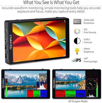 FEELWORLD F7 PRO 7" Touch Screen DSLR Camera Monitor