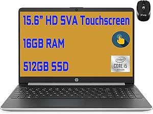 HP HP Notebook 15 Laptop i5-1035G4 16GB 512GB SSD Touchscreen