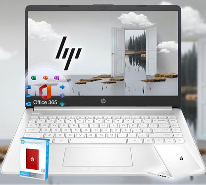 HP Ultrabook Intel 4-Core 16GB RAM 1600GB Storage Snow White