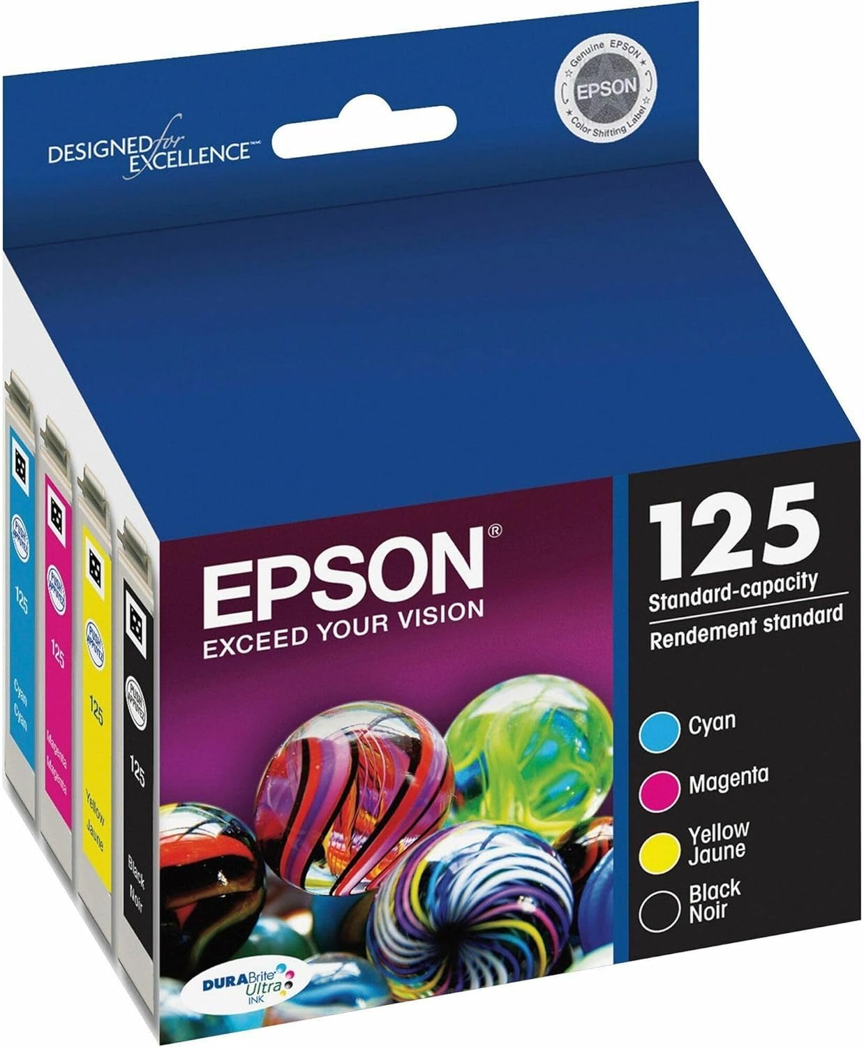 Epson T125120-BCS DURABrite Ink Combo Pack Black & Color