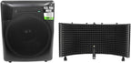 Mackie MRS10+RMF1 Studio Subwoofer & Mic Isolation Shield Bundle