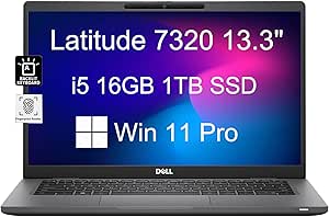 Dell Latitude 7320 i5 Business Laptop with Long Battery