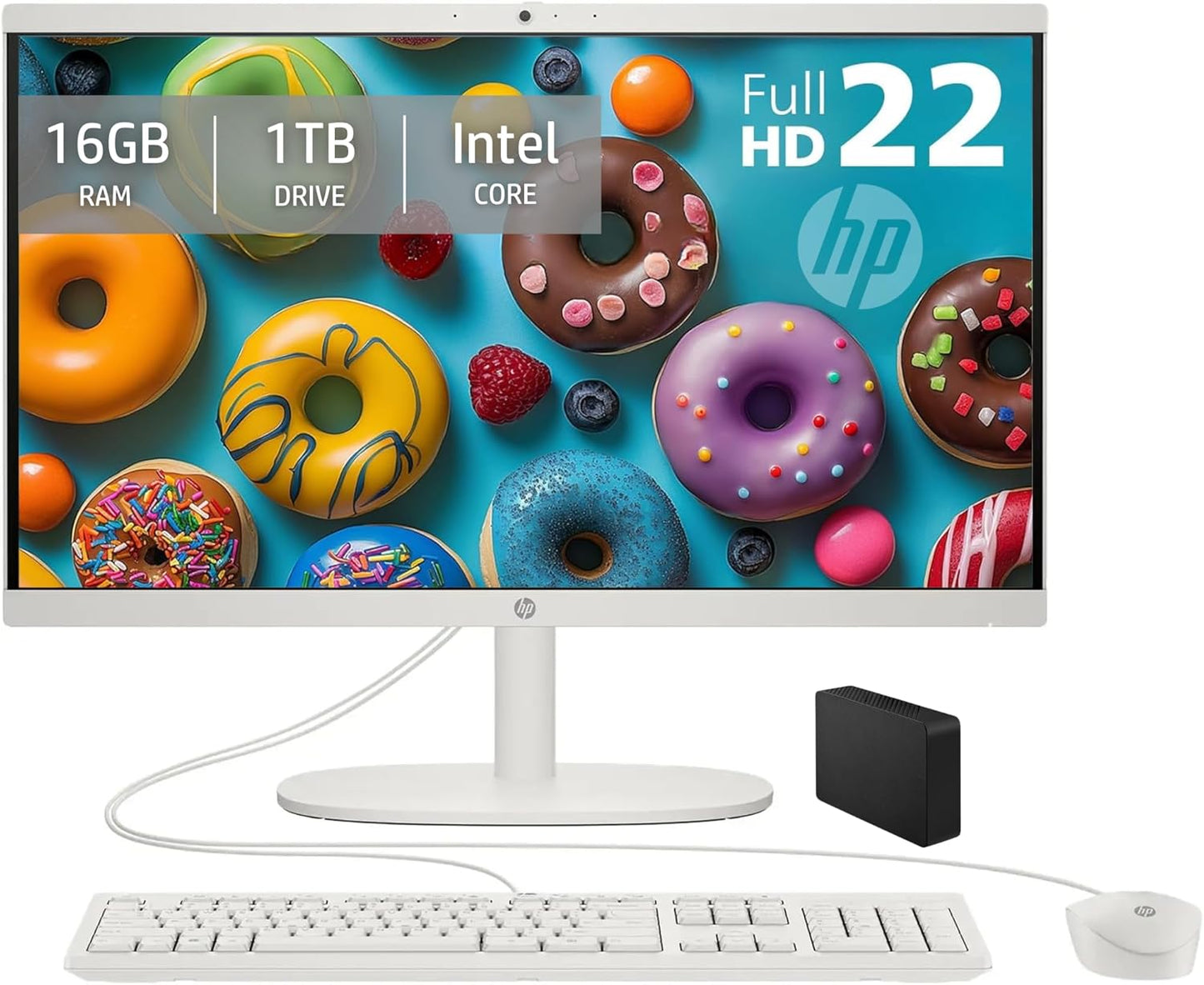 HP HP 22 aio FHD All-in-One Celeron Desktop