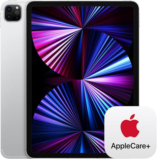 Apple iPad Pro 11-inch 2TB, Wi-Fi + Cellular, Silver with AppleCare+