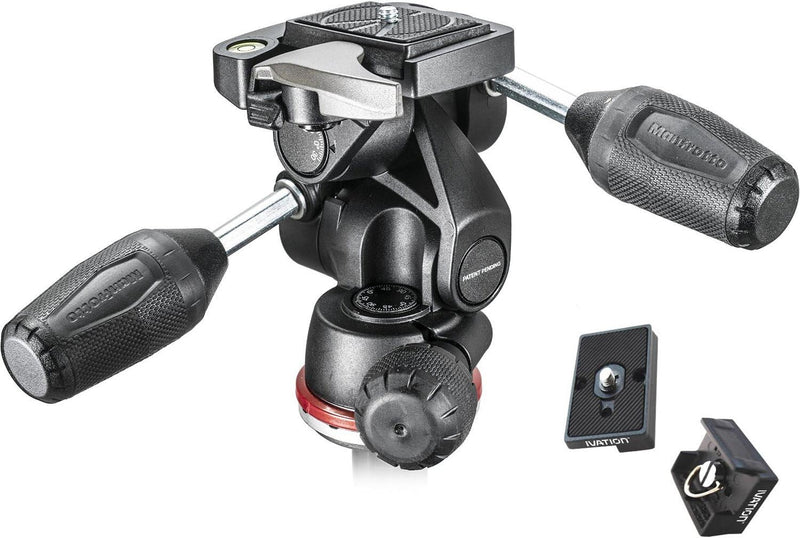 Manfrotto MH804-3W Tripod Head with Quick Release Plates — main product image