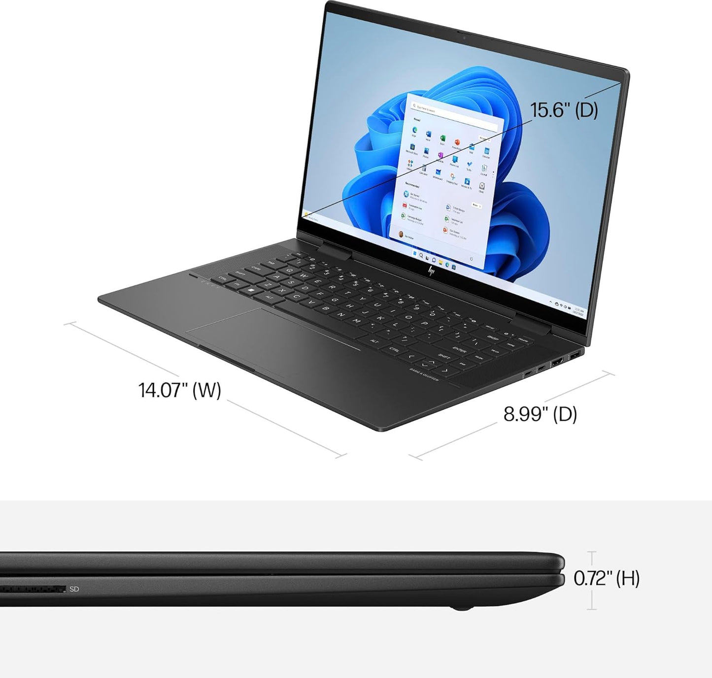 HP Envy x360 2-in-1 Laptop: Ryzen 5, 8GB RAM, 512GB SSD