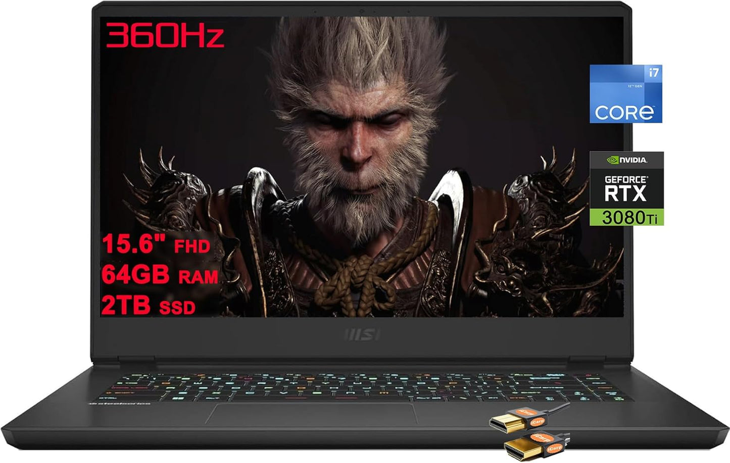 MSI Vector GP66 RTX 3080 Ti 360Hz Gaming Laptop
