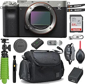 Sony ILCE7C/B Alpha a7C Compact Mirrorless Camera Bundle