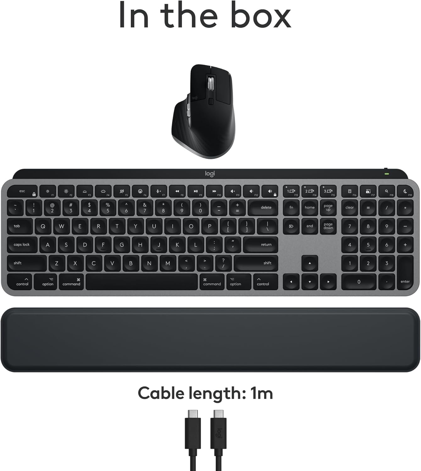 Logitech 920-012592 MX Keys S Combo for Mac - Space Grey