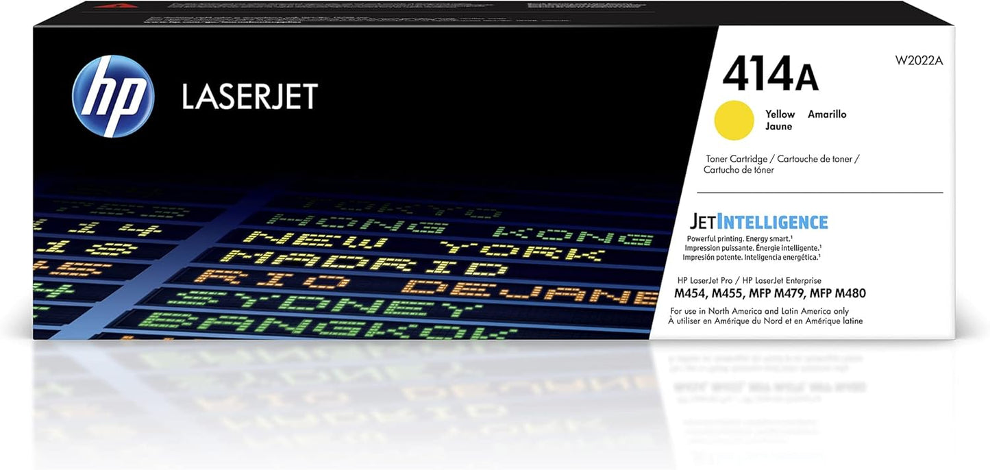HP W2022A 414A Yellow Toner Cartridge LaserJet