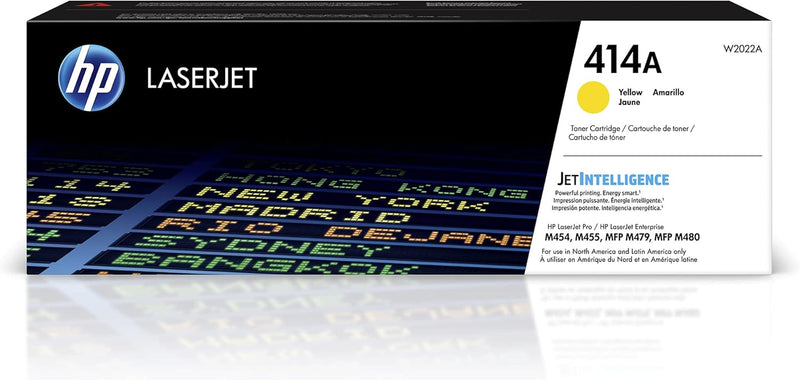 HP W2022A 414A Yellow Toner Cartridge LaserJet — main product image