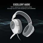 Corsair HS55 CA-9011261-NA Stereo Gaming Headset Renewed White