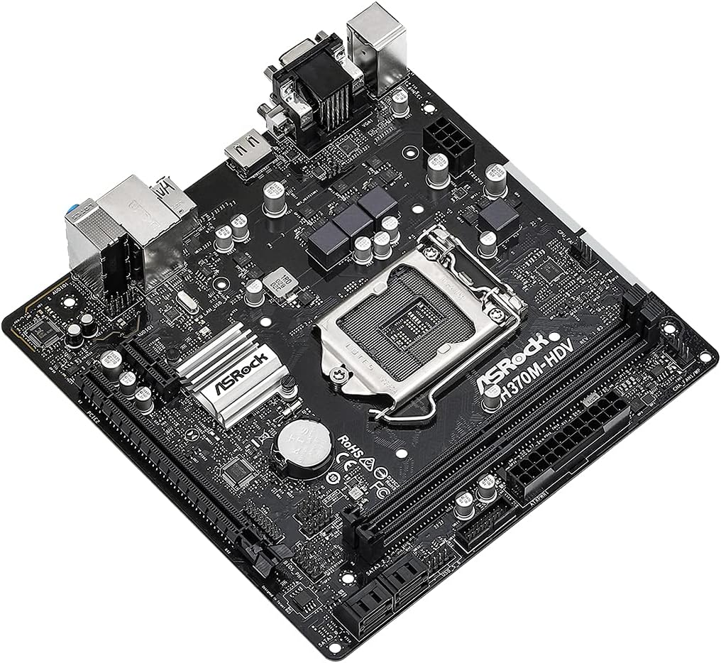 ASRock H370M-HDV LGA1151 Micro ATX Motherboard