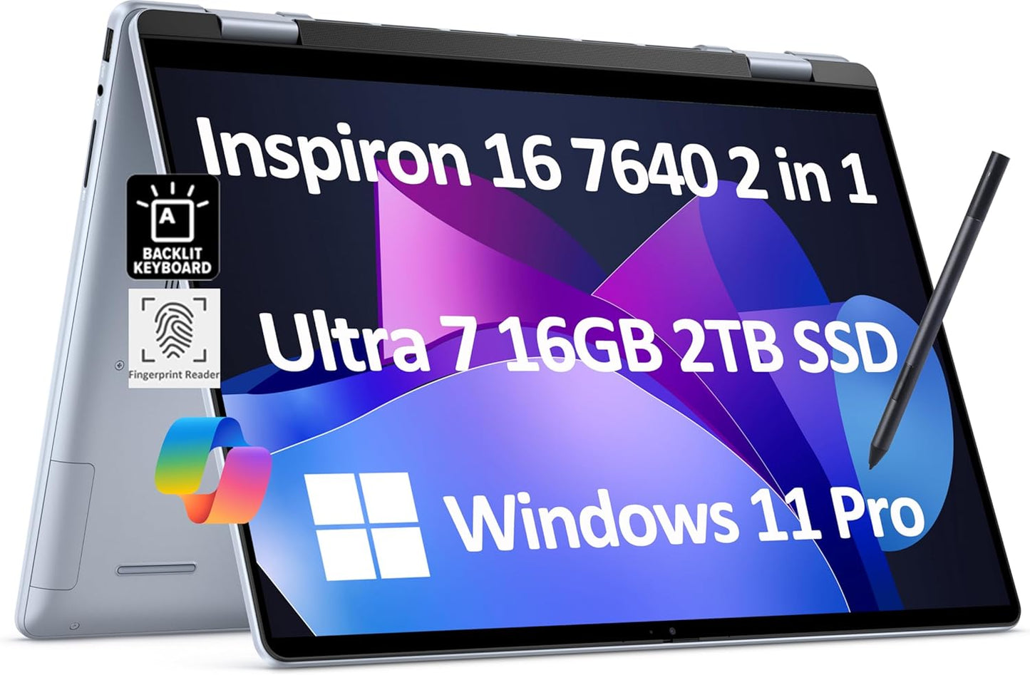Dell Inspiron 16 7640 2-in-1 Laptop Intel Ultra 7 Touch