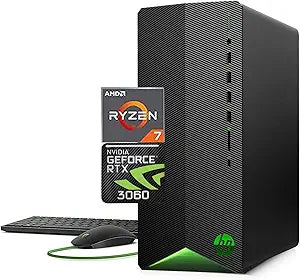 HP Pavilion Gaming Desktop Ryzen 7 RTX 3060 Tower