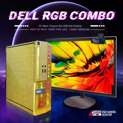 Dell Optiplex RGB Desktop PC: i5, 16GB, 512GB SSD, 22" Monitor