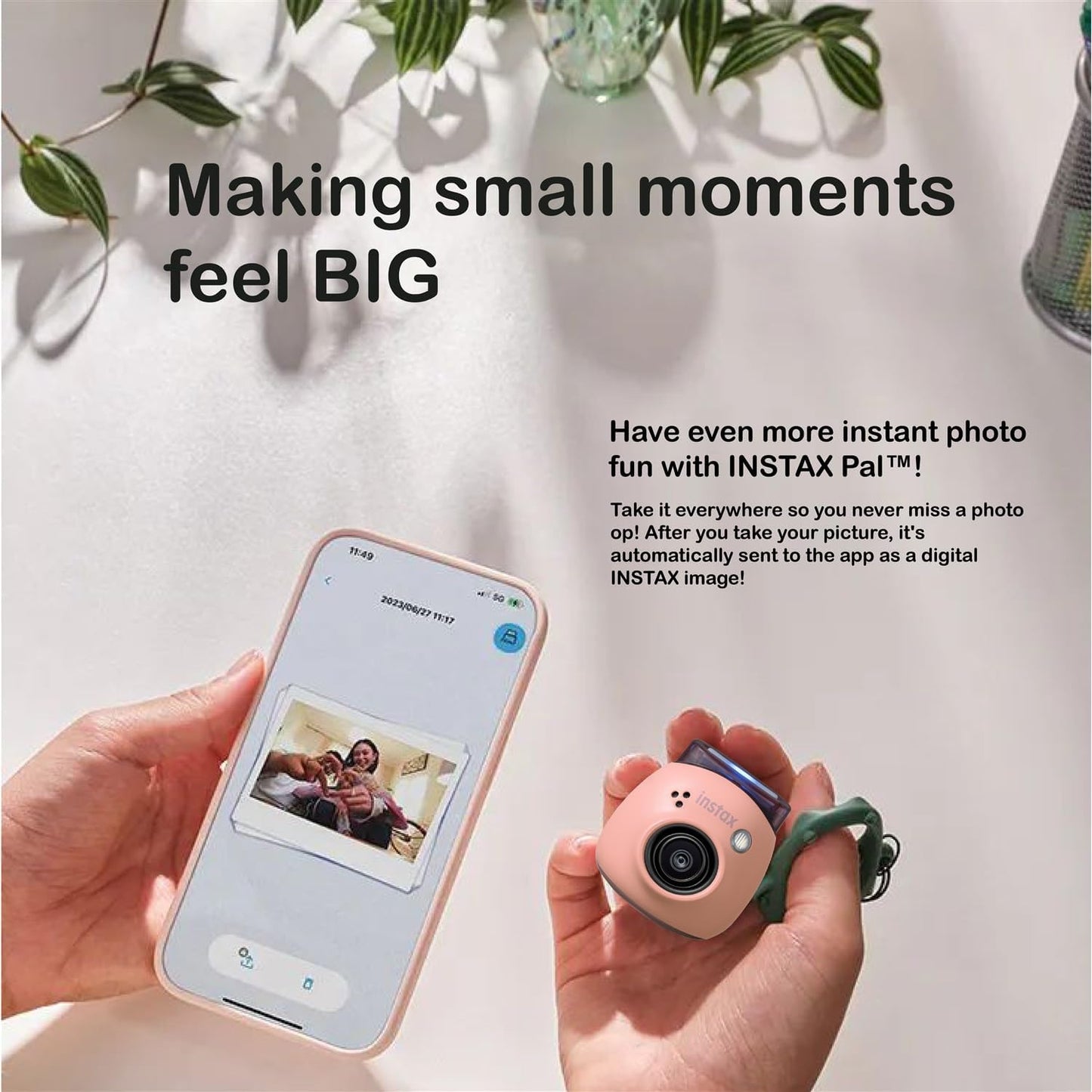 Fujifilm Instax PAL Digital Camera - Powder Pink Bundle